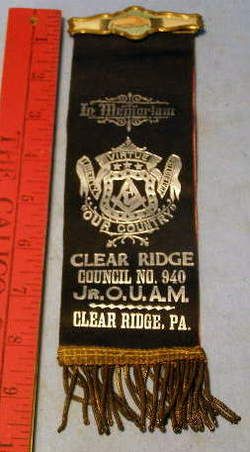 JUNIOR ORDER United American Mechanics Badge ** OLD  