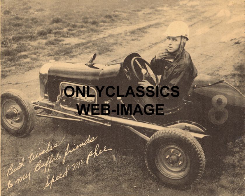 SPEED McPHEE AUTO RACING MIDGET #8 CAR PHOTO BUFFALO NY  