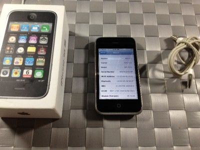 APPLE IPHONE 3GS 16GB UNLOCKED JAILBROKEN W/BOX + USB LOOOOOOOOOK 