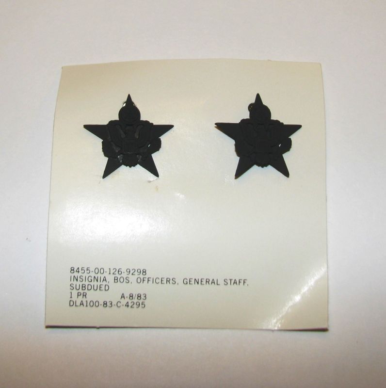 GENERAL STAFF OFFICERS BRANCH INSIGNIA DEVICES  