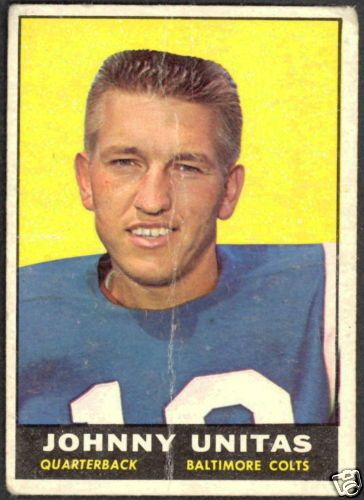 1961 TOPPS FOOTBALL #1 JOHNNY UNITAS BALTIMORE COLTS  