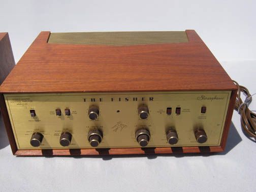 vintage 60s FISHER X 100 TUBE AMPLIFIER & FISHER FM 50 TUNER TUBE 