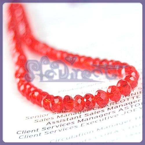 Fire Polished FACETED Glass Loose Bead Necklace U PICK  