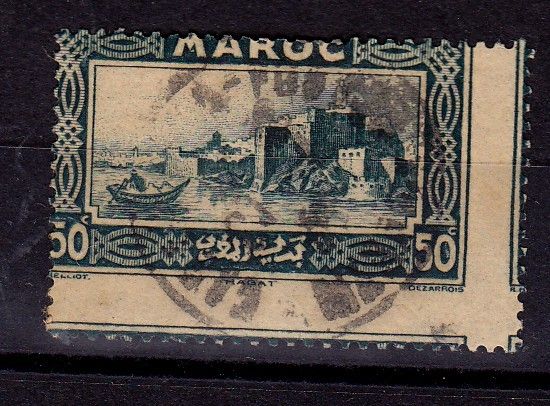 ERROR MOROCCO STAMPS USED,MOVED PRINTED  