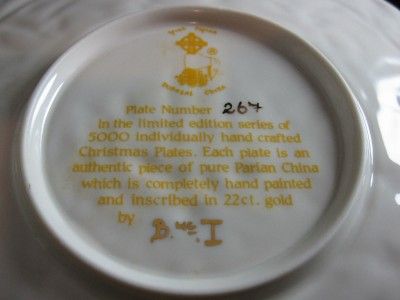 Donegal Irish Parian China 1991 Christmas Plate, MIB LE  