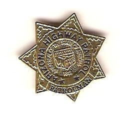 ARIZONA state highway patrol mini badge HAT PIN  