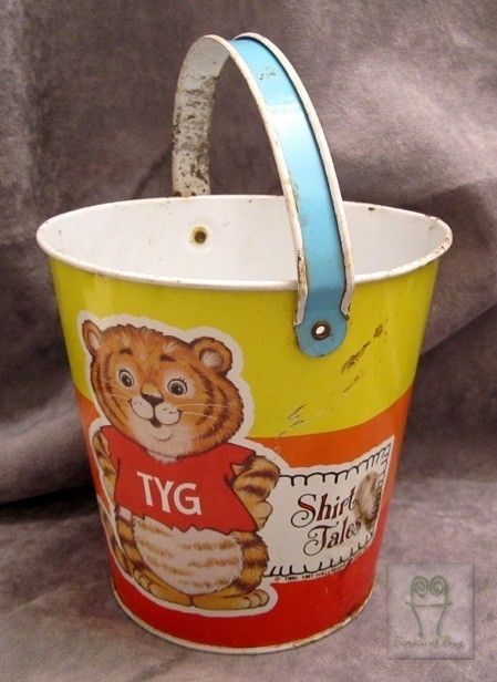 Vintage SHIRT TALES Tyg & Rick 5 Bucket Pail * RARE *  