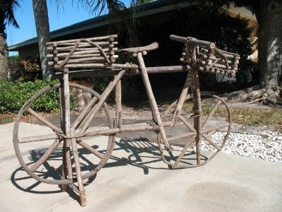 RARE VINTAGE TRADE SIGN BIKE HICKORY TWIG BICYCLE FOLK ART ADIRONDACK 