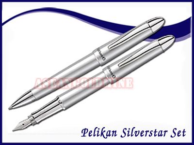 Pelikan SILVERSTAR Fountain + Ballpoint EXPRESS SHIP  