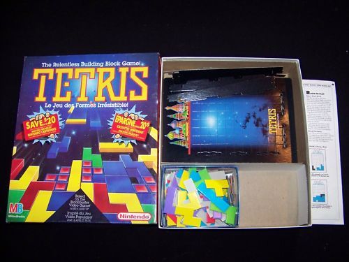 Tetris 1990 boardgame 100% complete Nintendo board game  