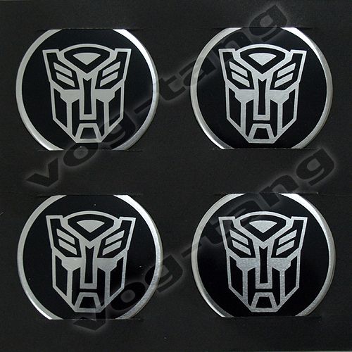 4x Transformers Autobot Steering Wheel Center Hub Cap Sticker on PopScreen