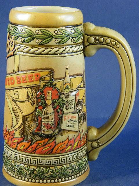 Strohs Fire Brewed Beer Stein Heritage Series VI  