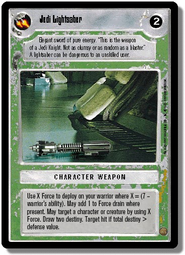 Star Wars CCG Premiere (BB) Jedi Lightsaber  