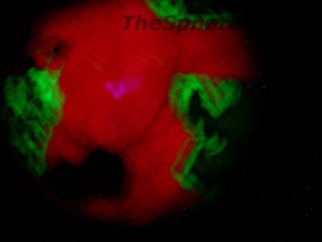 Siaz WILLEMITE CALCITE FRANKLINITE SPHERE FLUORESCENT  