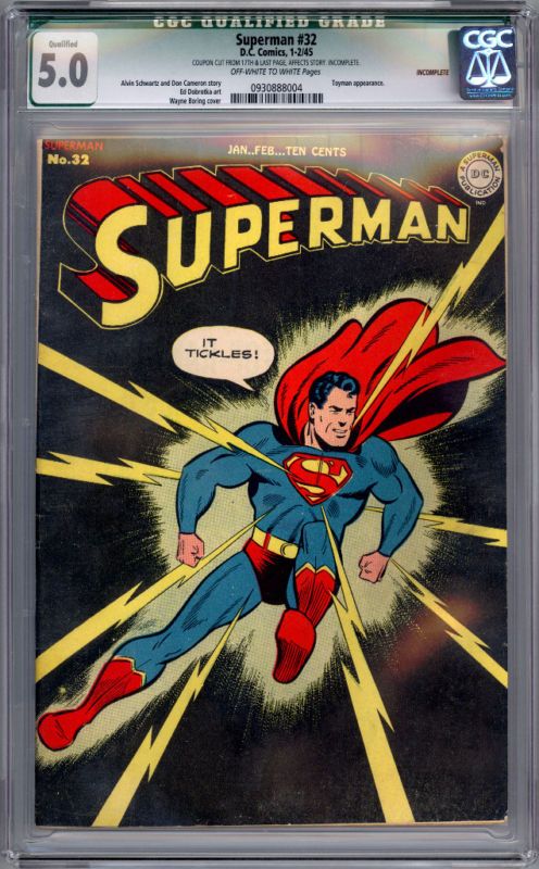 SUPERMAN #32  CGC 5.0 