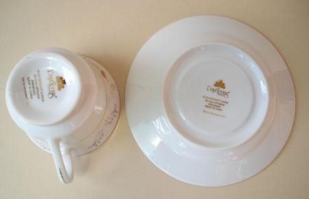   Christian Religious Cup & Saucer Set w/ Bible Scripture  