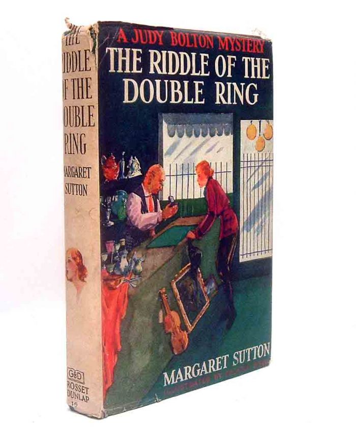   Judy Bolton Mystery Riddle of the Double Ring Book #10 Vintage HC w/DJ