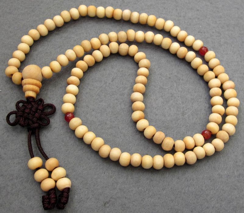 108 wood Beads Tibetan Buddhist Prayer Mala Necklace  