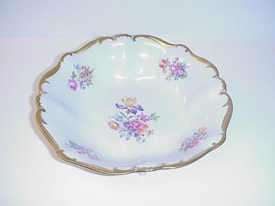 GERMAN PORCELAN LARGE CENTERPIECE BOWL JLMENAU  