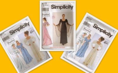   Simplicity Sewing Pattern Misses Begotten Renaissance Costume  