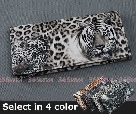 pcs Tiger Print Lady Women Long Wallet Purse Coin Bag  