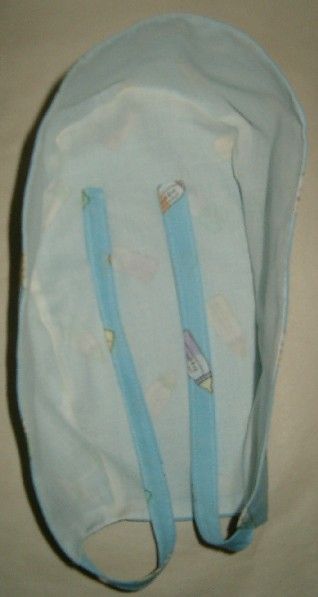 SCRUB HAT CAP MADE W BABY BOTTLES INFANTS FABRIC CUTE  