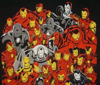 IRON MAN T SHIRT retro punk emo indie comic book vtg  