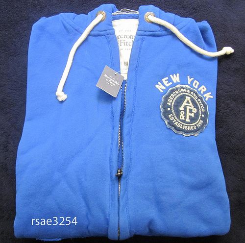 NWT ABERCROMBIE HOODIE JACKET Lake Harris 3 COLORS S M  