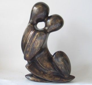 Large Cast Bronze Modernist Sculpture c.1960s  