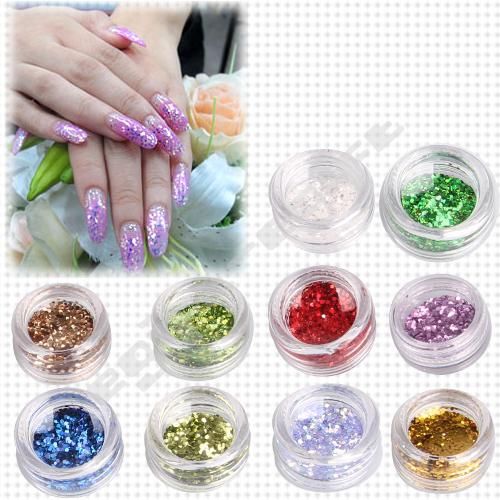 24 Pots Glitter Dust Powder Acrylic Nail Art Decoration  