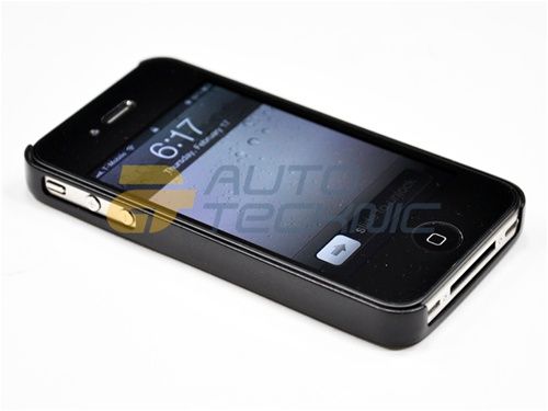   IPHONE 4 4G REAL CARBON FIBER HARD COVER CASE BLACK SHELL PROTECTION