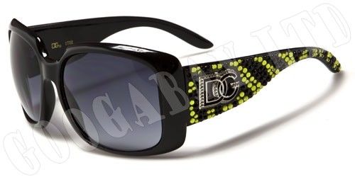 WOMENS LADIES RHINESTONE SUNGLASSES 7 COLOURS DG737  