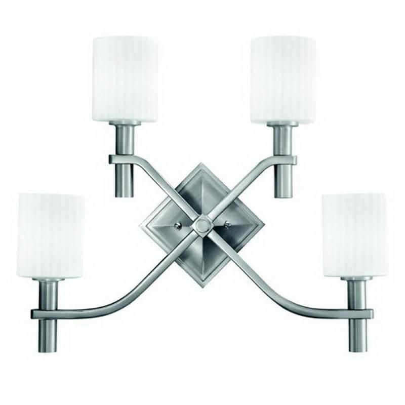 KICHLER BRUSHED NICKEL 4 LIGHT WALL SCONCE *NIB*  