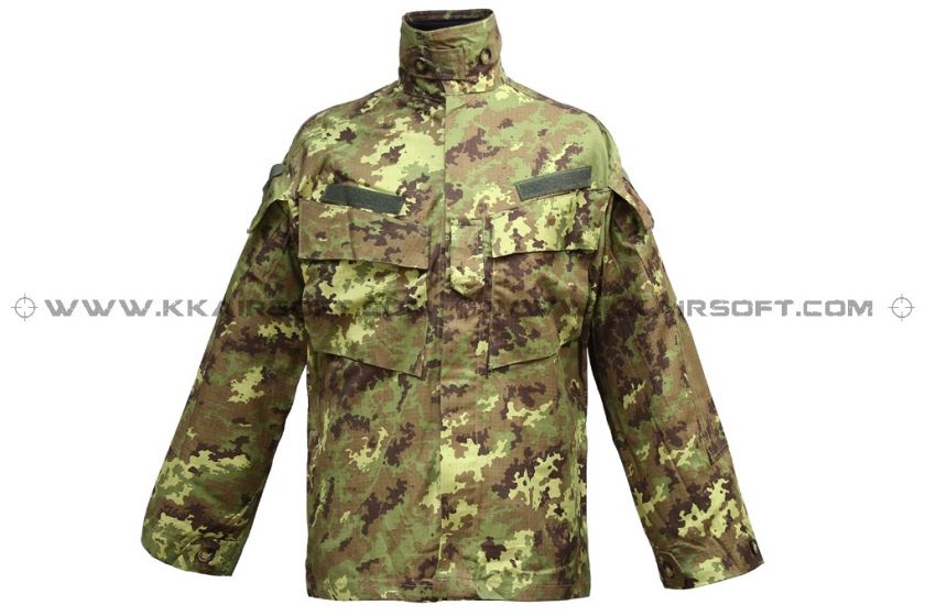 Italian Woodland Camo BDU Velcro Uniform CL 02 IW 01714  