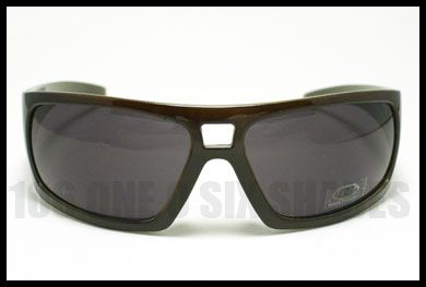 DG Mens Fashion Designer Sunglasses Dark BROWN w/ Green Inside