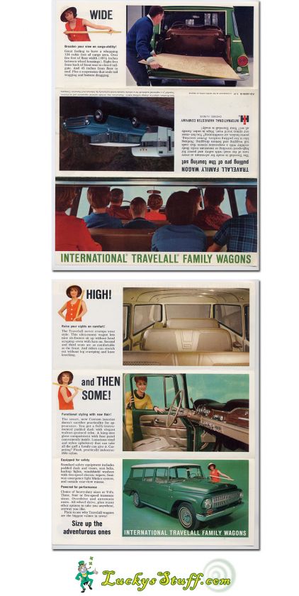 INTERNATIONAL TRAVELALL FAMILY WAGONS Original Brochure  