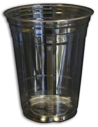 BUBBLE BOBA TEA CLEAR PET 16OZ. CUP, 98MM, ROLL RIM  