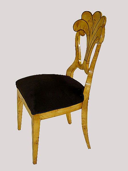 FABULOUS SET 6 Biedermeier style Elm chairs  