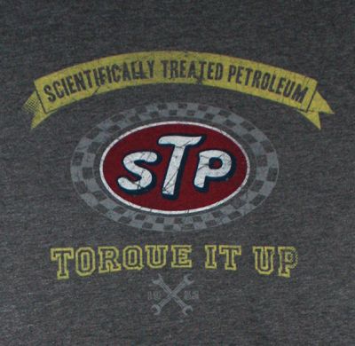 STP Motor Oil Retro Pre Faded Hybrid Tee Shirt Small  