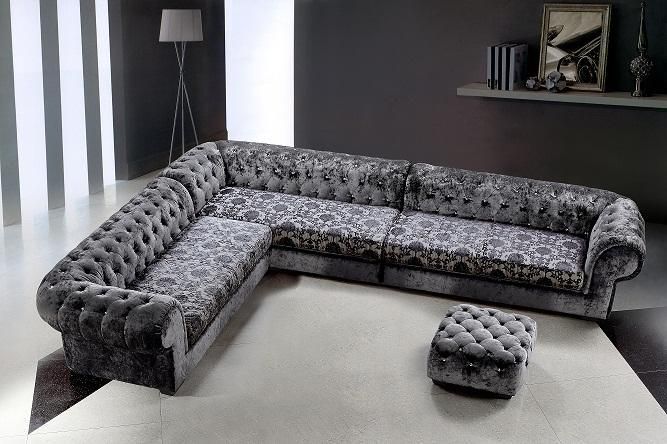 Metropolitan Micro Fiber Sectional Sofa & Ottoman 0669  