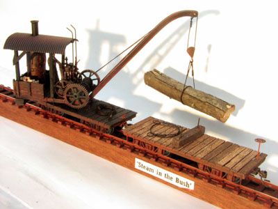 48/On30 Working (heavy) STEAM CRANE/LOG LOADER Kit  