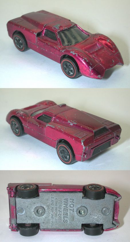 Redline Hotwheels Rose 1968 Ford J Car  