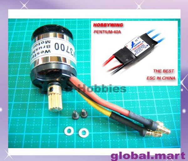   Brushless Motor + HobbyWing Pentium 40A ESC f 450 V2 SPORT PRO S