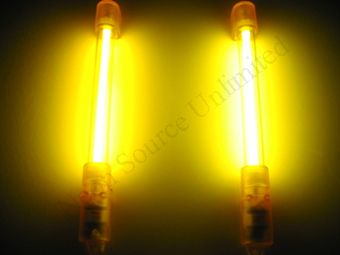 10 Inch YELLOW Neon Car Tube Light Lights  