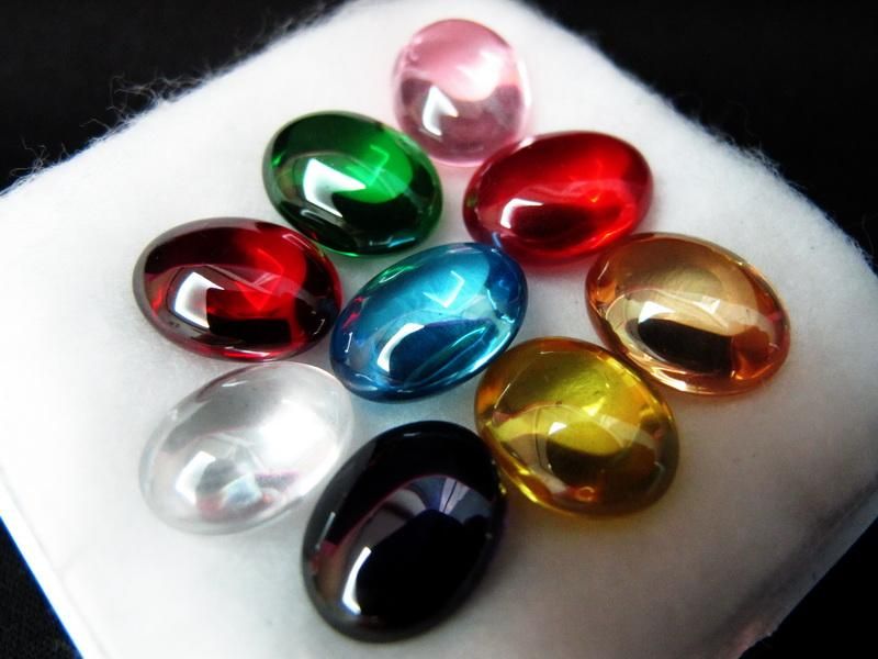 100% REAL NAGA EYE VARIOUS COLORS OVAL SHAPE GEMS Thai POWERFUL 