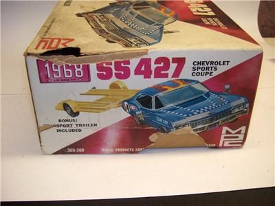 VTG ORIG 1/25 MPC 1968 CHEVROLET IMPALA SS427 HOT ROD DRAG RACER SPT 