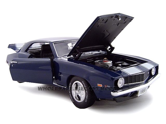 Brand new 124 scale diecast model of 1969 Chevrolet Camaro Z28 Hard 