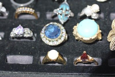 HUGE ANTIQUE ESTATE VINTAGE JEWELRY RHINESTONE GLASS SIGNED LOT 167 