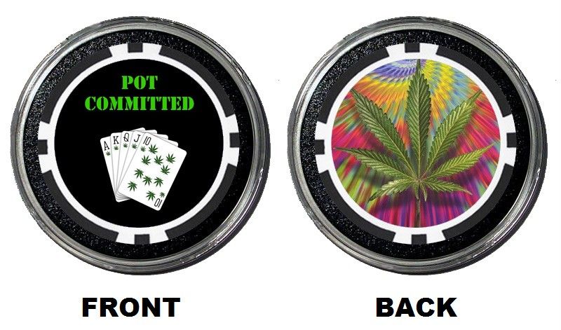 POT COMMITTED * Card Guard / Protector * HOLDEM POKER COVER * Paper 