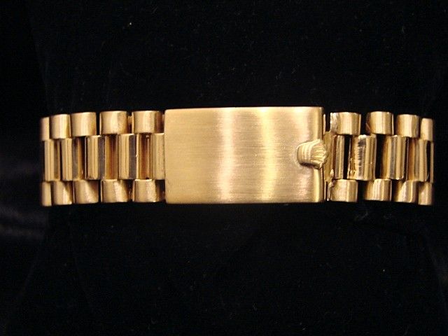 MENS ROLEX 18K GOLD DAY DATE PRESIDENT W/ SILVER DIAL  